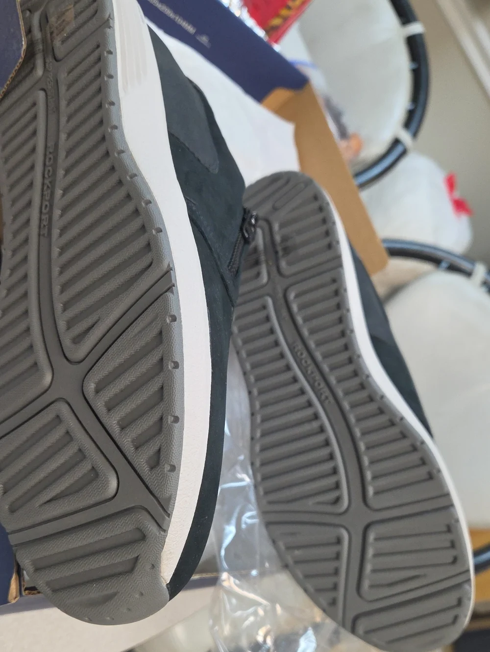 Men's Black Slip-On Casual Shoe with Side Zip
